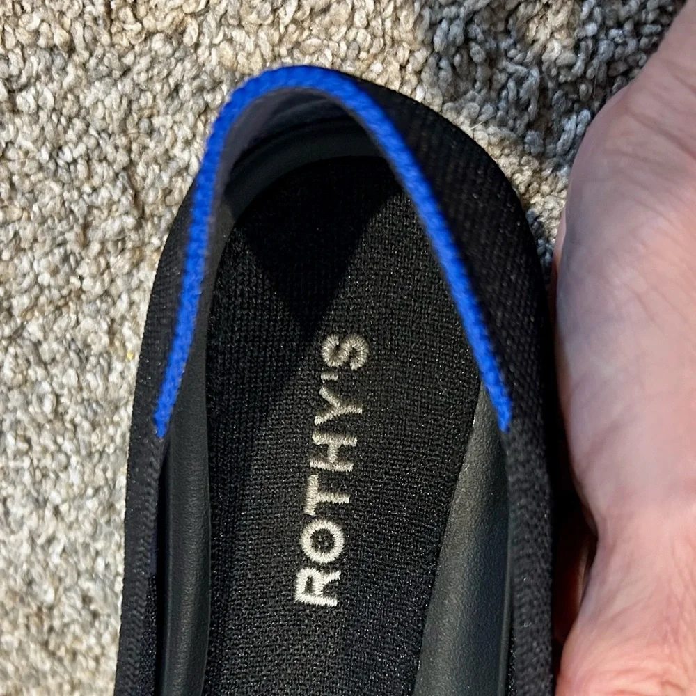 🖤EUC Rothy’s Black Women's Ballet Flats in Size 9 - Picture 8 of 11